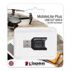Кардрідер Kingston USB 3.2 Type-A > microSD UHS-II Чорний