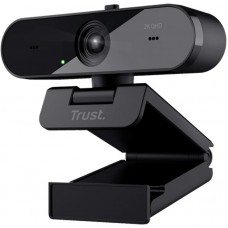 Вебкамера Trust Taxon ECO, 2K QHD, 30 fps, auto focus, OEM BOX, чорний