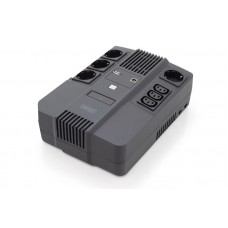 Джерело безперебійного живлення DIGITUS 600VA/360W, LED, RJ45, USB, 4xSchuko+3xC13