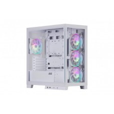 Корпус 2E GAMING Fantom GK701W без БЖ 2xUSB3.0, 1xUSBType-C, 4x120мм ARGB, VGA 400мм, LCS ready, контролер з пультом, TG Side/Front Panel, mATX, білий