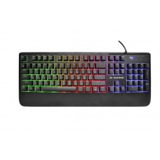Клавіатура мембранна 2E GAMING KG325 104key, USB-A, EN/UA/RU, LED, чорний