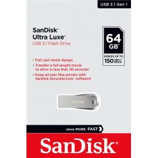 Накопичувач SanDisk 64GB USB 3.1 Type-A Ultra Luxe Срібний