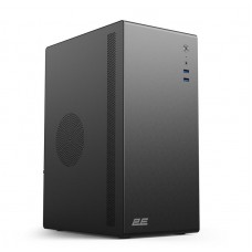 Корпус 2E Credo V200B-400 з БЖ 2E ATX400, 2xUSB3.0, 1x80мм, VGA 250мм, mATX, чорний
