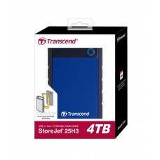 Портативний жорсткий диск Transcend 4TB USB 3.1 StoreJet 25H3 Синій