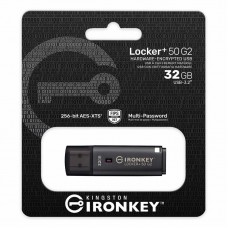 Накопичувач Kingston 32GB USB 3.2 Type-A Gen1 IronKey Locker+ 50 G2