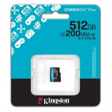 Карта пам'яті Kingston microSD 512GB C10 UHS-I U3 A2 V30 R200/W160MB/s