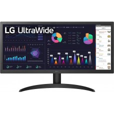 LG Монітор 25.7" 26WQ500-B HDMI, Audio, IPS, 2560x1080, 21:9, 75Hz, sRGB 99%, FreeSync, HDR10