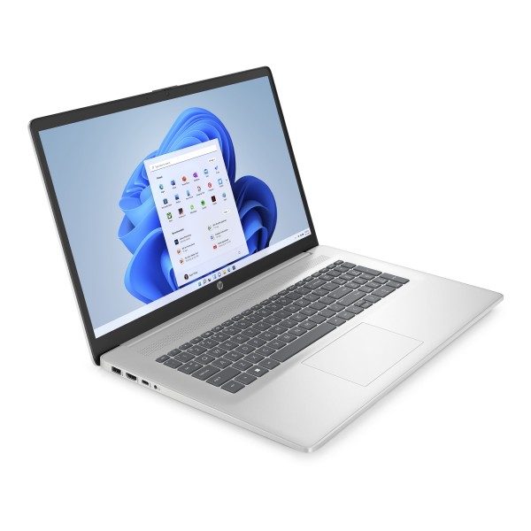 HP Ноутбук 17-cn3008ua 17.3" FHD IPS AG, Intel i3-N305, 8GB, F512GB, UMA, DOS, сріблястий