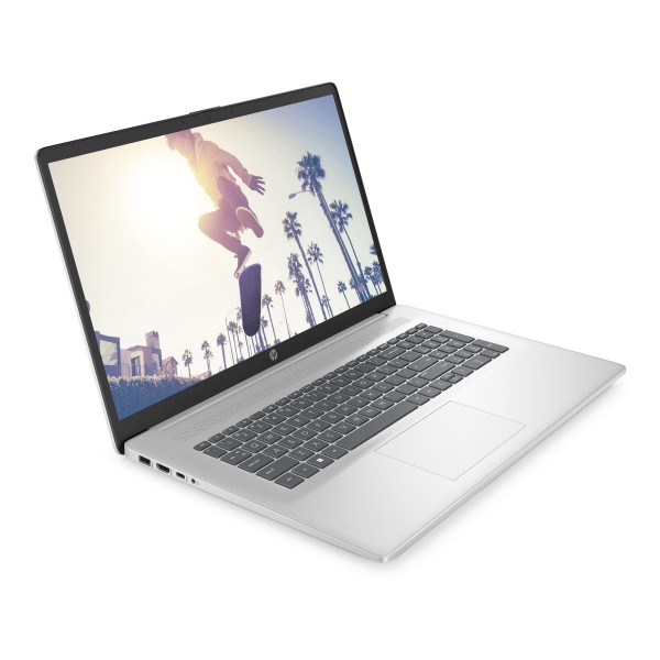 HP Ноутбук 17-cn3008ua 17.3" FHD IPS AG, Intel i3-N305, 8GB, F512GB, UMA, DOS, сріблястий